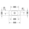 Раковина 50x22 см Duravit DuraStyle 0713500000