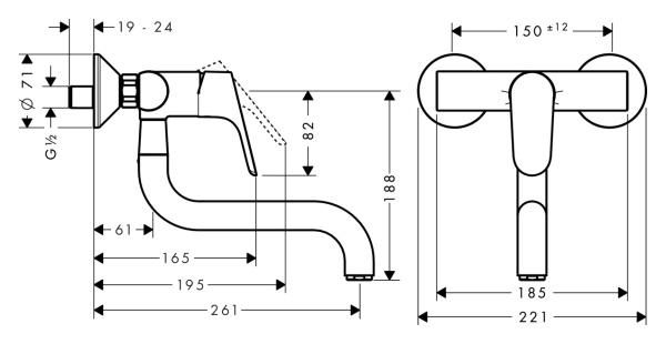 Смеситель для кухни hansgrohe Focus 31825000