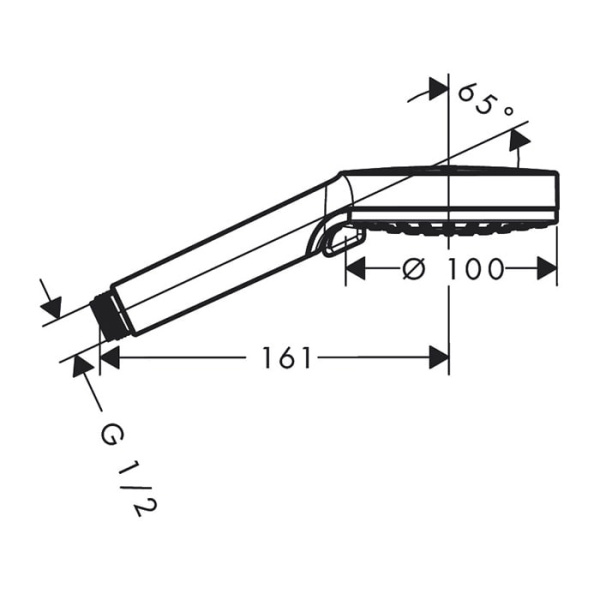 Душевая лейка hansgrohe Crometta 26332400