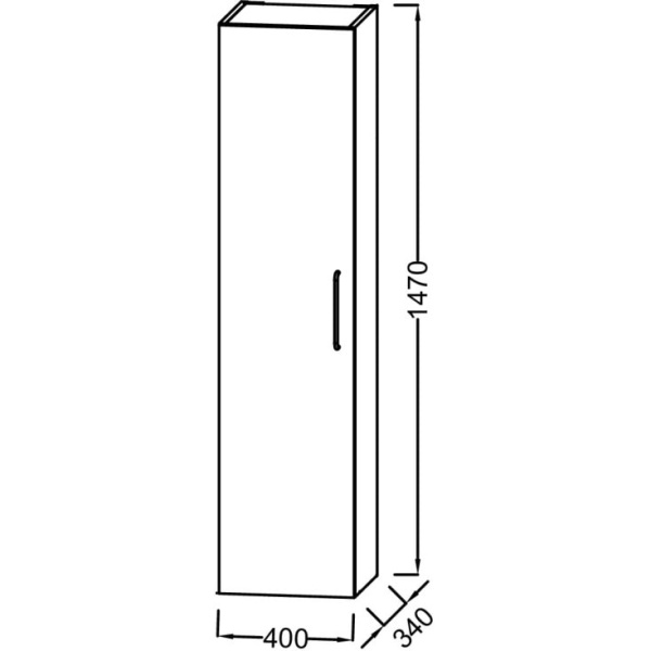 Пенал Jacob Delafon Odeon Rive Gauche EB2570G-R9-E52