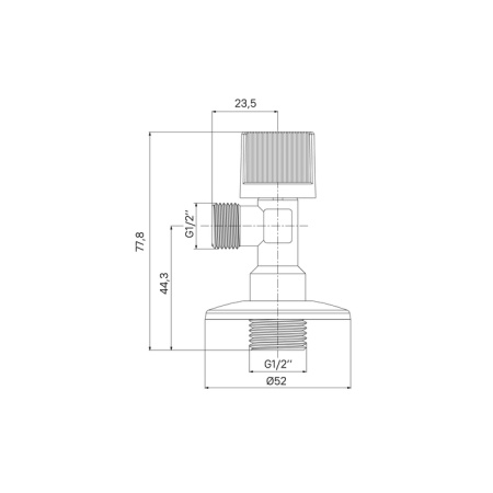 Кран подключения Iddis Optima Home 910B0P1B2CZ хром