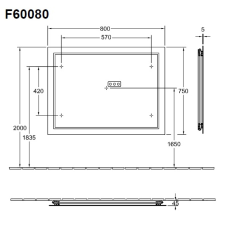 Зеркало Villeroy&Boch Finion F6008000