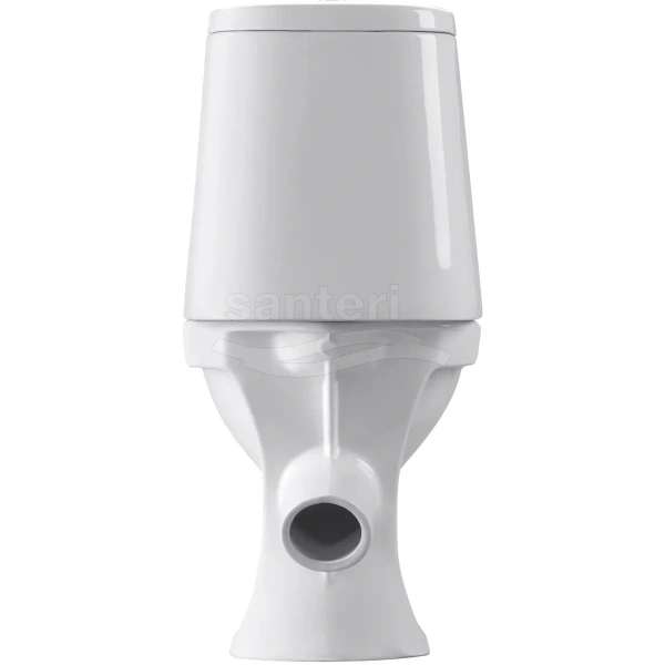 Унитаз-компакт Santeri Prime 1.P205.4.S00.00B.F (4640009670864) косой выпуск, с сиденьем, белый