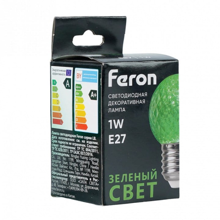 Лампа светодиодная Feron  E27 1Вт K 52163