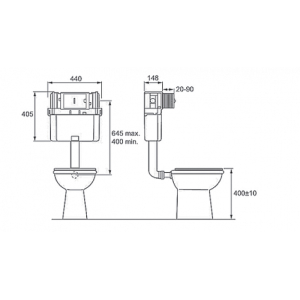 Бачок скрытого монтажа Jacob Delafon E4324-NF