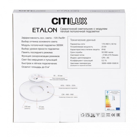 Накладной светильник Citilux Etalon CL750240