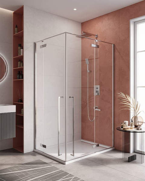 Душевой уголок Cezares Liner 120х90 LINER-AH-2-120/90-C-Cr-R