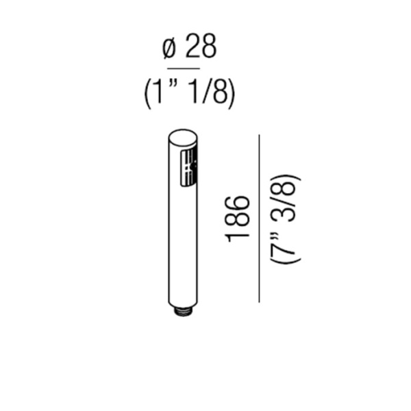 Лейка для душа Agape Al dente MET0169RS