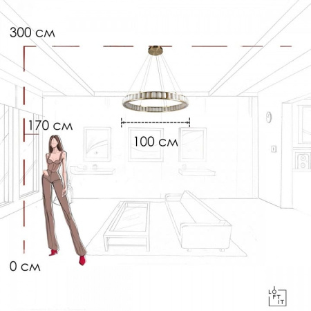 Подвесной светильник Loft it Manhattan 10415/1000