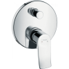 Смеситель для ванны hansgrohe Metris СМ 31487000 со встроенной защитной комбинацией хром