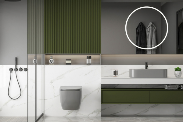 Унитаз подвесной Abber Bequem AC1103MG серый