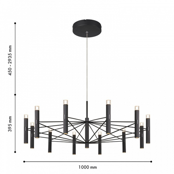 Подвесная люстра Favourite Blick 4758-12P