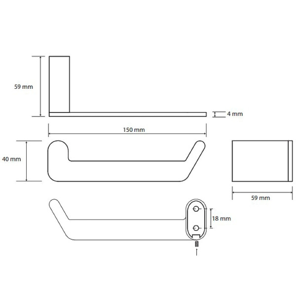 Держатель туалетной бумаги Bemeta Organic 157112021