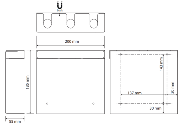 Держатель для дозатора Bemeta 146109470 черный матовый