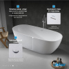 Акриловая ванна Abber 180x80 AB9263-1.8 белая глянцевая