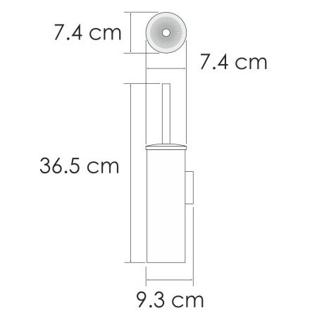 K-1087GM Щетка для унитаза подвесная