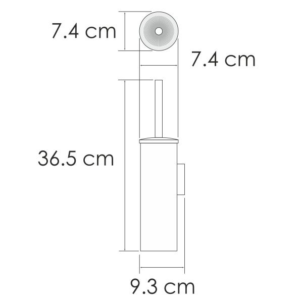 K-1087GM Щетка для унитаза подвесная