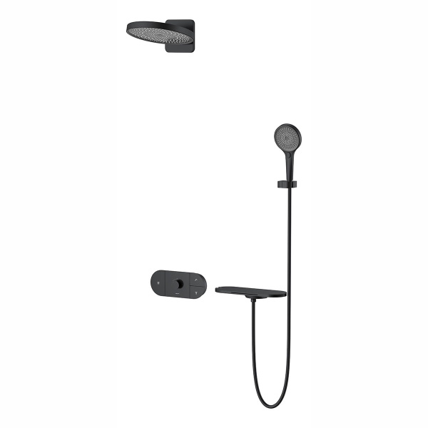 Душевой комплект Vincea VSFW-2F12TMB матовый черный