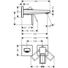 Смеситель для раковины hansgrohe Metropol 74525000