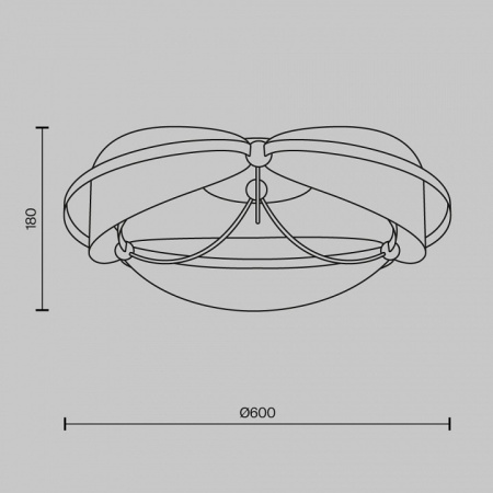 Потолочная люстра Maytoni Бриз MOD281CL-L45BS3K