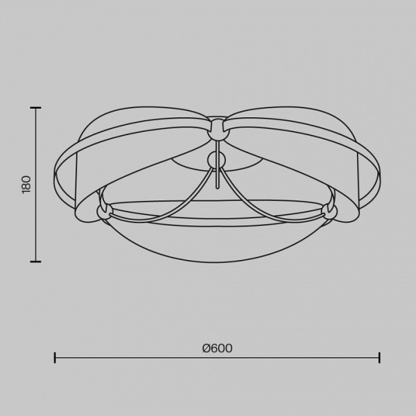 Потолочная люстра Maytoni Бриз MOD281CL-L45BS3K