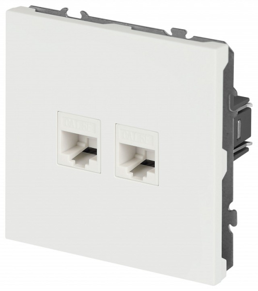 Розетка двойная Ethernet RJ-45 без рамки Эра Galaxy Б0070770
