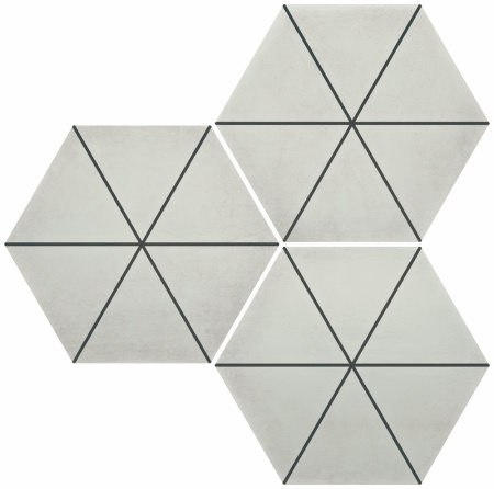 DURSTONE SIX Cementine Керамогранит Capri Talc 23x27 глазурованный матовый