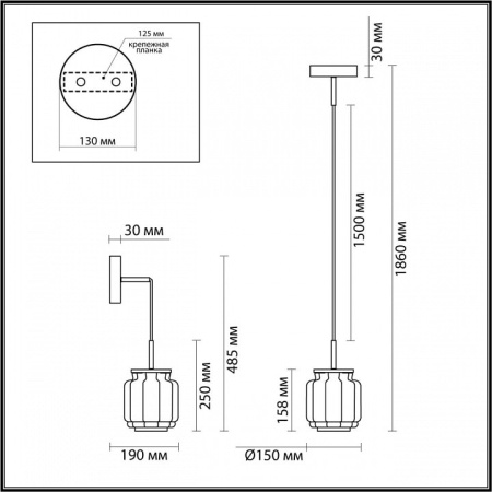 Подвесной светильник Odeon Light Jam 5408/5L