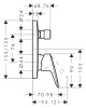 Смеситель для ванны hansgrohe Logis 71405000