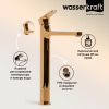 Смеситель для раковины WasserKRAFT Neckar 2103H золото