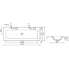 Раковина 121x45,7 см Ceramica Nova Grace CN7016