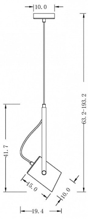 Подвесной светильник Freya Элори FR4004PL-01WB