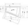 Акриловая ванна 170x130 см R Duravit Paiova 700267000000000