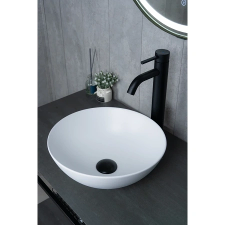 Раковина-чаша GID 9081wm 36x36 см, накладная, белый матовый