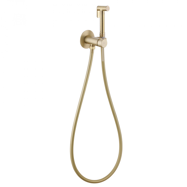 Гигиенический душ Abber Wasser Kreis AF8125G со смесителем золото матовое