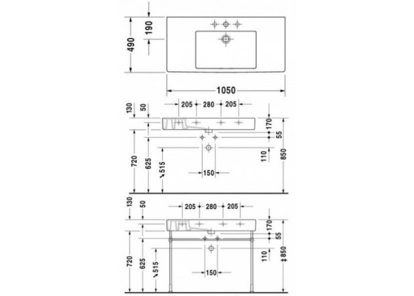 Раковина Duravit Vero 329100000