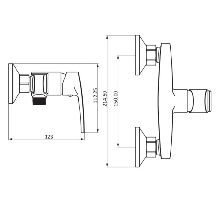 Смеситель для душа Damixa Eclipse 2.0 482000000