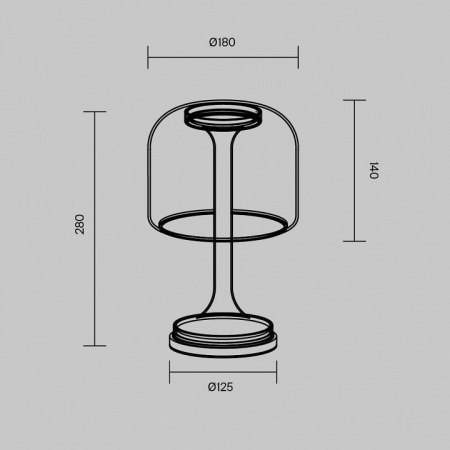 Настольная лампа декоративная Maytoni Spirito MOD286TL-L8W3K