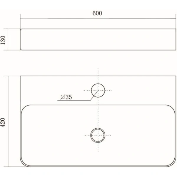 Раковина 60x42 см Aquatek AQ3241-00