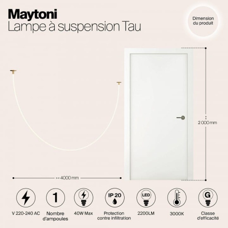 Подвесной светильник Maytoni Тау MOD146PL-L40G3K