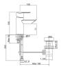 Смеситель для биде Cezares Garda GARDA-BSM1-01-Cr