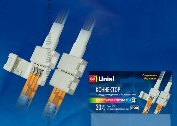 Соединитель лент линейный жесткий Uniel 06610