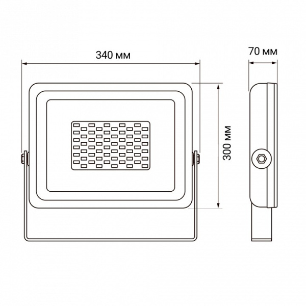 Настенно-потолочный прожектор Jazzway  PFL-SС-150W 6500K IP65