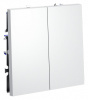 Выключатель двухклавишный без рамки Voltum S70 VLS020102