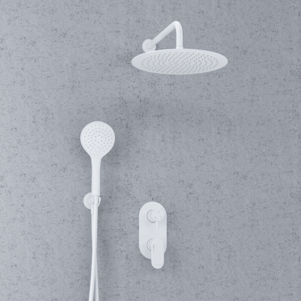 Душевой комплект WasserKRAFT Mindel 8500 A85155 белый матовый