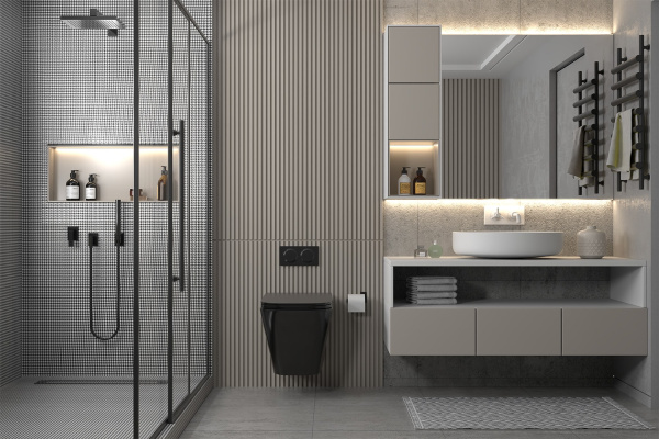 Унитаз подвесной Abber Rechteck AC1201MB черный