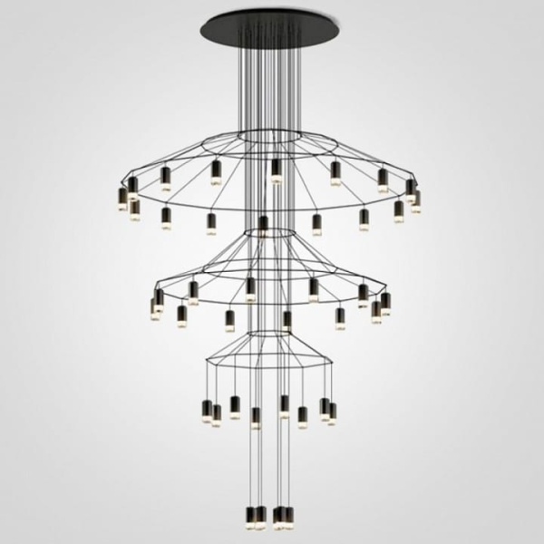 Подвесная люстра Imperiumloft Vibia Wireflow 40.1639-0