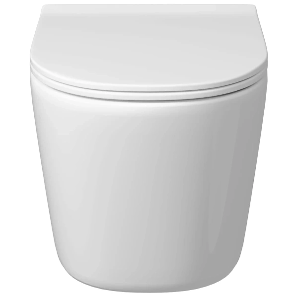 Унитаз подвесной Grossman GR-4477SQ безободковый, торнадо, с сиденьем микролифт, белый