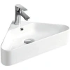 Раковина CeramaLux 78377 56x34 см, подвесная, угловая, белый