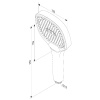 Душевая лейка Damixa Merkur 940020300 черная матовая